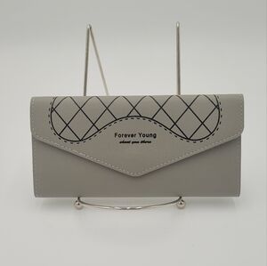 Womens foldover Leather Wallet